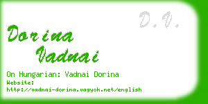 dorina vadnai business card